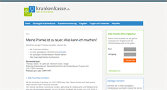 Desktop Screenshot of krankenkasse.ch