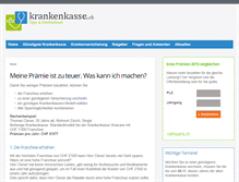 Tablet Screenshot of krankenkasse.ch